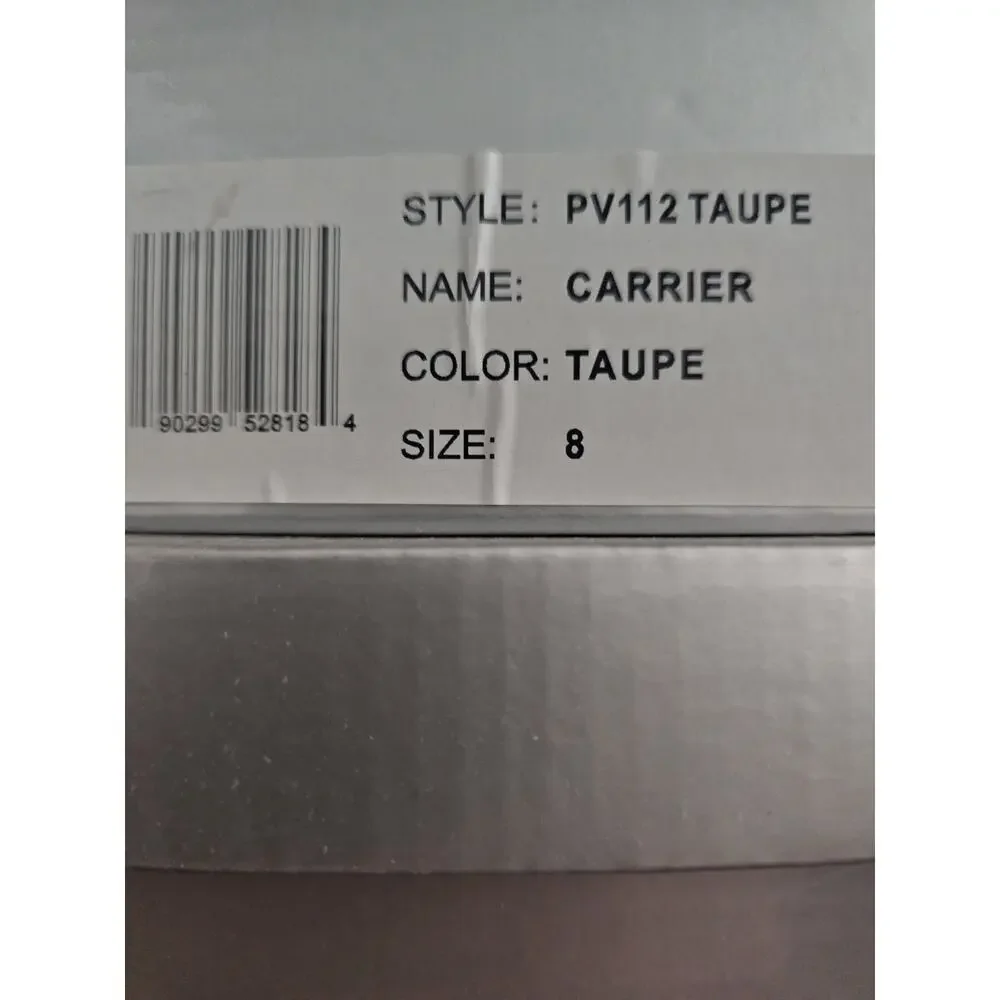 Volatile Carrier Taupe Womens Size 8 Suede Leather Slide Wedge Platform Sandals - Picture 5 of 5